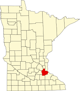 Localisation de Comté de Dakota