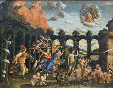 Dydenes triumf»' (1502) av Andrea Mantegna