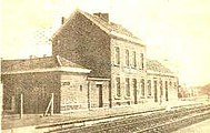 Oude prentkaart station Munkzwalm