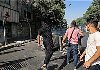 الاحتجاجات الشعبية وما تلاها من تدمير في الممتلكات يوم 25 يونيو/حزيران 2018