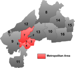 Location of Fularji ("5") within Qiqihar City