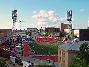 Das Spartak-Stadion in Nowosibirsk