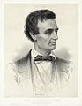 Image 15"Hon. Abraham Lincoln, Republican candidate for the presidency, 1860," a lithograph by Leopold Grozelier, et al. According to the Library of Congress, "Thomas Hicks painted a portrait of Lincoln at his office in Springfield specifically for this lithograph." Image credit: Thomas Hicks (painter), Leopold Grozelier (lithographer), W. William Schaus (publisher), J.H. Bufford's Lith. (printer), Adam Cuerden (restoration) (from Portal:Illinois/Selected picture)