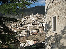 Skyline of Scanno