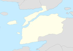 ボズジャ島の位置（チャナッカレ県内）