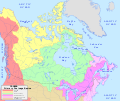 drainage basin map of Canada