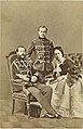 Alexander II met zijn tweede zoon, tsarevitsj Alexander, en zijn vrouw tsarina Marie Alexandrovna.