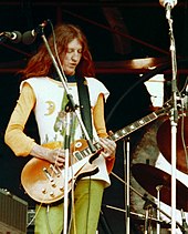 David Allen joue Les Paul Deluxe, 1974