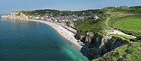 Panorama van Étretat