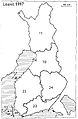 Provinċji tal-Finlandja 1997: 10: Oulu, 11: Lapland, 12: Åland, 22: Finlandja tan-Nofsinhar, 23: Finlandja tal-Punent, 24: Finlandja tal-Lvant