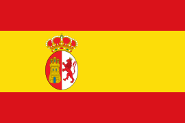 Bandera española de la armada de 1785 empleada por la Constitución de Cádiz (1812).