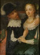 Genrescen kallad Gustav II Adolf, 1594-1632, kung och Ebba Brahe, 1596-1674 - Nationalmuseum - 16043 (cropped).tif