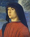 Беллини Ҡыҙыл төҫтәге үҫмер портреты. 1485-1490.