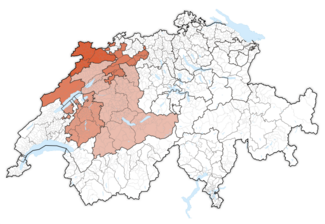 Karte Espace Mittelland