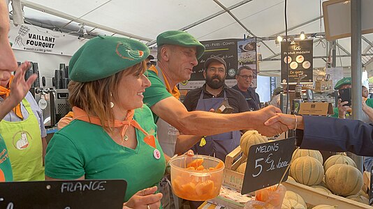 Promotion du melon de Lectoure à Paris.