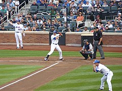 New York Mets rightfielder Carlos Beltran at bat at CitiField (5896636921).jpg