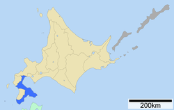 Location of Oshima Subprefecture
