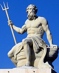 Standbeeld van Poseidon in Kopenhagen.