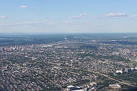 Aerial view of Queens in 2021