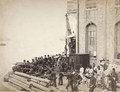 Army infantry and artillery troops defending the port area of Rio de Janeiro.