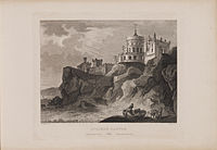 Etching of Culzean Castle by James Fittler from Scotia Depicta, published 1804