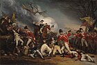 La muerte del general Mercer en la batalla de Princeton, 3 de enero de 1777