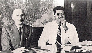 Vittorio Jano (til venstre) og Gianni Lancia