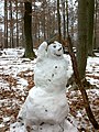 Schneemann im Schurwald