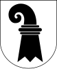 Drapeau et armoiries du canton de Bâle-Ville (fr)