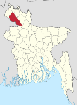 Kaart van Dinajpur