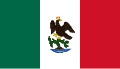 Bandera utilizada durante su asociación con el Primer Imperio Mexicano entre 1822-1823.