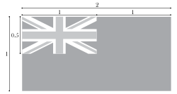תבנית עיצובו של נס בריטי. יחס ממדים 1:2