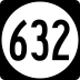 State Route 632 marker