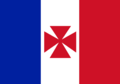 Bandera del Protectorado francés de Wallis y Futuna (Uvea) (1860-1886)