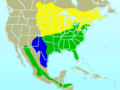 Eastern Bluebird range map.