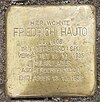 Stolperstein für Friedrich Hauto