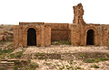 La façade du temple de la Triade.