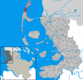 Kaart van Kampen (Sylt)