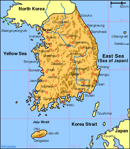 Coree d'u Sud - Mappe