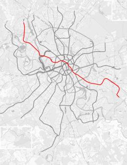 Poloha linky na mapě města