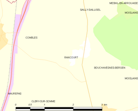 Mapa obce Rancourt