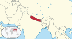 Nepal - Localizzazione