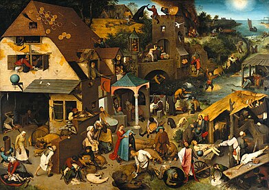 Pierre Brueghel l'Ancien : Les Proverbes flamands.
