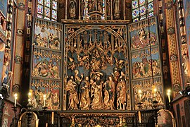 Retablo de Veit Stoss (Cracovia, Gótico polaco -Gótico centroeuropeo-).