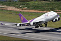 Boeing 747-400 de Thai Airways International au décollage (décembre 2013).