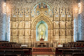 Retablo de la capilla del Santo Cáliz (1441-1446) de la catedral de Valencia, de Antoni Dalmau y Julià lo Florentí y los escultores Joan de Sagrera, Joan de Sogorb y Arnau de Bruselas