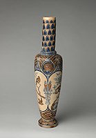 Vase with birds and portrait, 1876, c. 23 in, 54 cm tall