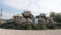 WWII memorial featuring Cromwell tank (left) in Yad la-Shiryon Museum, Israel.