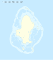 Administrative map of Wallis Island from the overseas collectivity of Wallis and Futuna