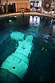 Diver training with true sized model of the ISS module Zvezda